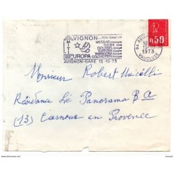 Carta con matasello commemorativo Avignon europa de 1973