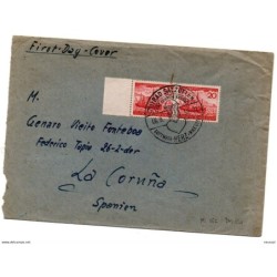 Carta con matasellos de  1952 alemania