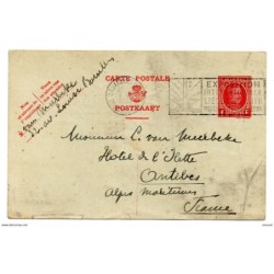 Tarjeta circulada 1930 belgica