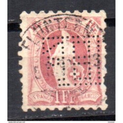 Sello n 85 con perforacion  suiza