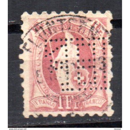 Sello n 85 con perforacion  suiza