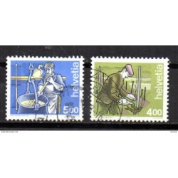 Sellos  n 1434 y 1444  suiza