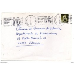 Carta con matasellos de valencia de 1992
