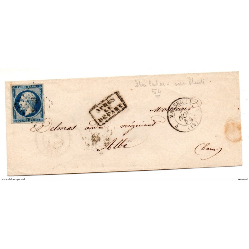 Carta de francia de 1854 Carta de francia de 1854