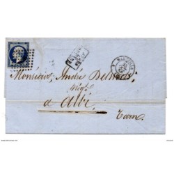 Carta de francia  con matasellos marseille y marca apres le depart