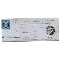 Carta de francia  con matasellos moulins b ailier 1855
