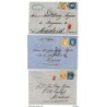 Lote de 21 cartas de francia