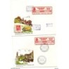2 sobres con etiquetas exfilna madrid