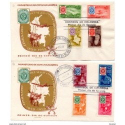 2 cartas de colombia de 1959