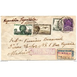 Carta de mexico de 1935 a españa