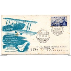 Carta  con matasellos commemorativo de 1953