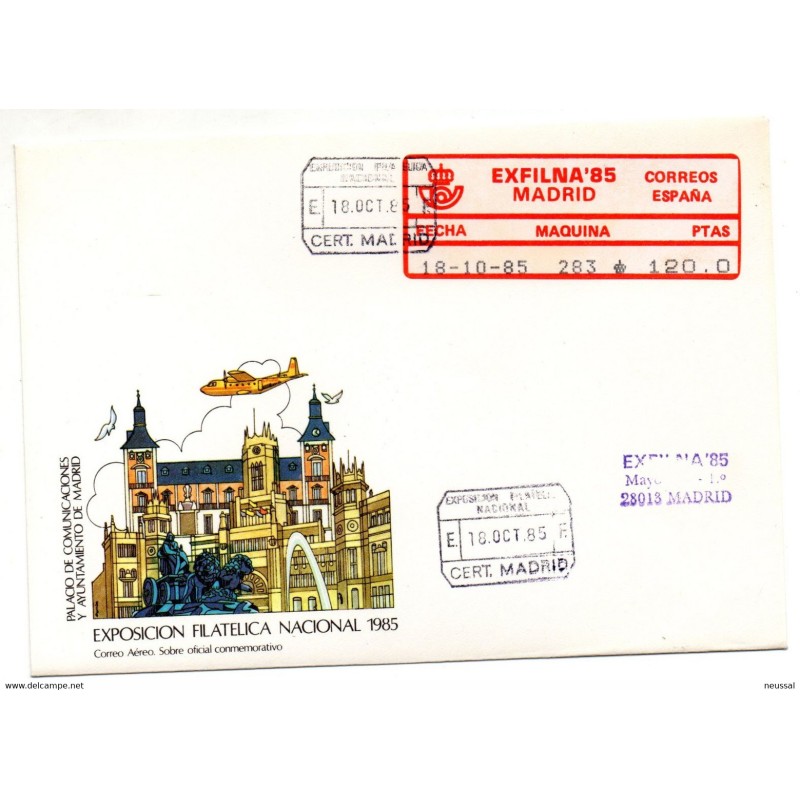 Carta con etiqueta y matasellos de madrid Carta con etiqueta y matasellos de madrid