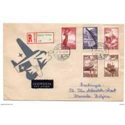 2 cartas  de hungria de 1951