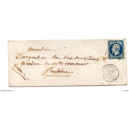 Carta con matasellos  de 1855