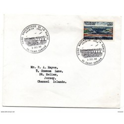 Carta con matasellos de 1966 saint servant