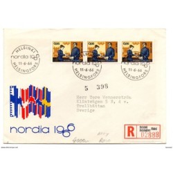 Carta certificada de finlandia de 1966 nordia