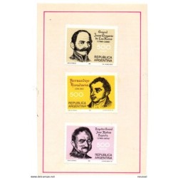 Tarjeta con sellos de 1980