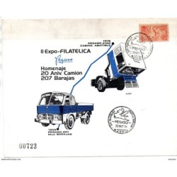 Tarjeta con matasellos commemorativo pegaso