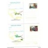 2 enteros postales  2 aerogramas de italia