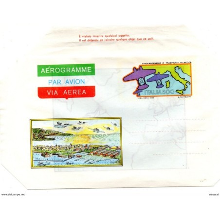 Aerograma de italia de 1983
