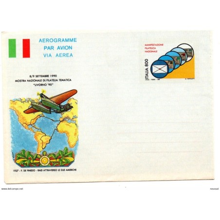 Aerograma de italia de 1990