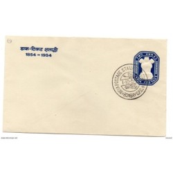 Carta con matasellos commemorativo de 1954 india