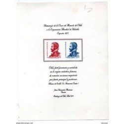 Tarjeta commemorativa de chile