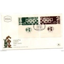 Carta con matasellos de 1964 israel