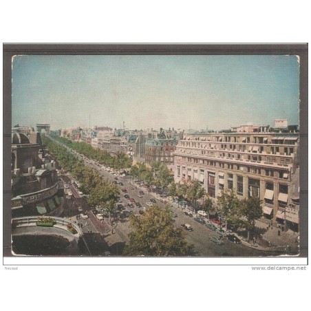 Tarjeta  postal de paris campos eliseos