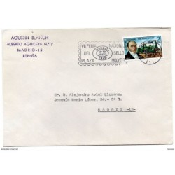 Carta  con matasellos  commemorativo de feria de la plaza de 1974