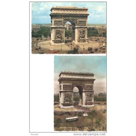 2 tarjetas postales circuladas