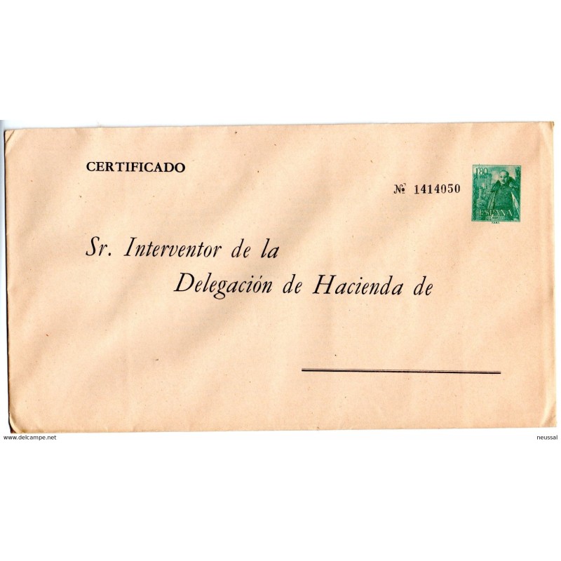 Sobre de la administracion publica de hacienda de 180 pesetas Sobre de la administracion publica de hacienda de 180 pesetas