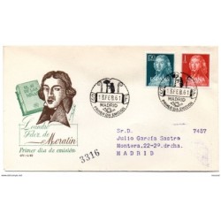 Carta con matasellos de primer dia circulada certificado de 1961