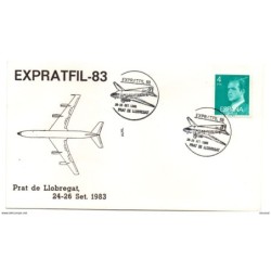 Carta con matasellos commemorativo expratfil 83