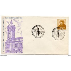 Carta con matasellos commemorativo  hostafranchs  de 1956