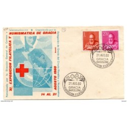 Carta  con matasellos de gracia de 1960