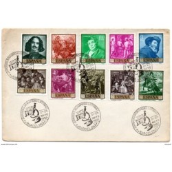 Carta con matasellos commemorativo jornadas bioquimicas de 1959