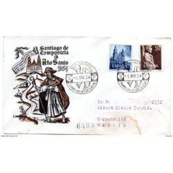 Carta de primer dia circulada de año santo de 1954