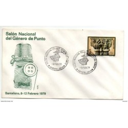 Carta con matasellos commemorativo salon nacional del generode punto 1979