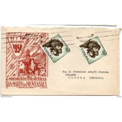 Carta  con matasellos de 1956