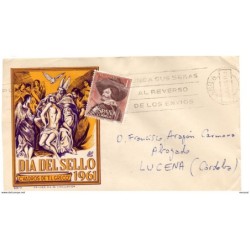 Carta  con matasellos  commemorativo de 1961 Lerida