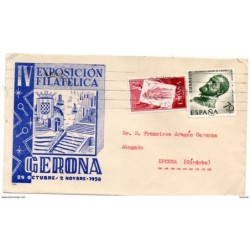 Carta  con matasellos   de 1958