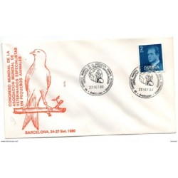 Carta  con matasellos congreso mundial de animales de 1980