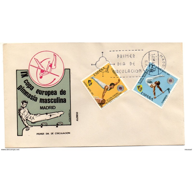 Sobre de primer dia de alonso de 1971 Sobre de primer dia de alonso de 1971