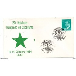 Carta con mataselllos commemorativo de 1984 olot