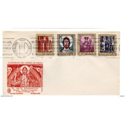 Carta con mataselllos commemorativo de  rodillo de 1961