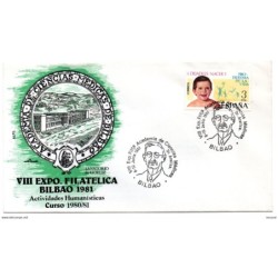 Carta con matasellos commemorativo de bilbao de 1981