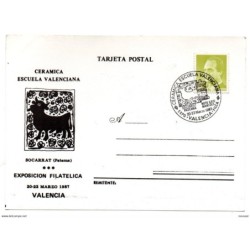 Carta con matasellos commemorativo de  expovalencia de 1987