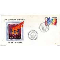 Carta  con matasellos  commemorativo de  exfielda de 1984