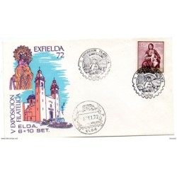 Carta  con matasellos  commemorativo de  exfielda de 1972 villena